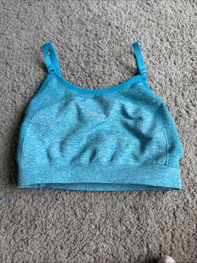 Gymshark Aqua Blue Seamless XS Sports Bra